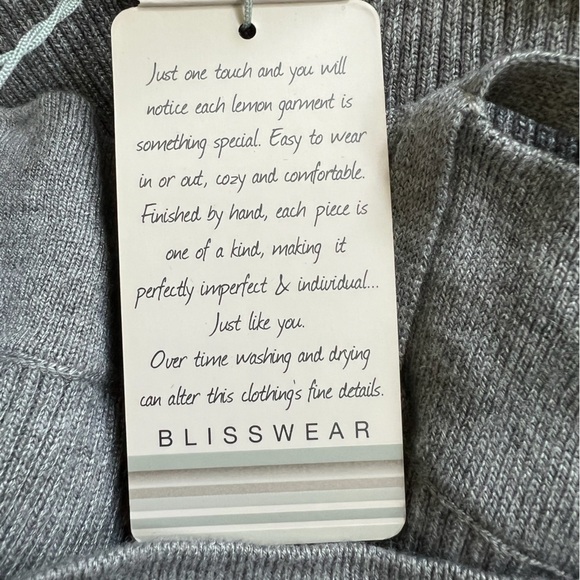 Lemon Blisswear Cozy Cashmere Blend Pull On Jumpsuit Loungewear - Picture 7 of 9